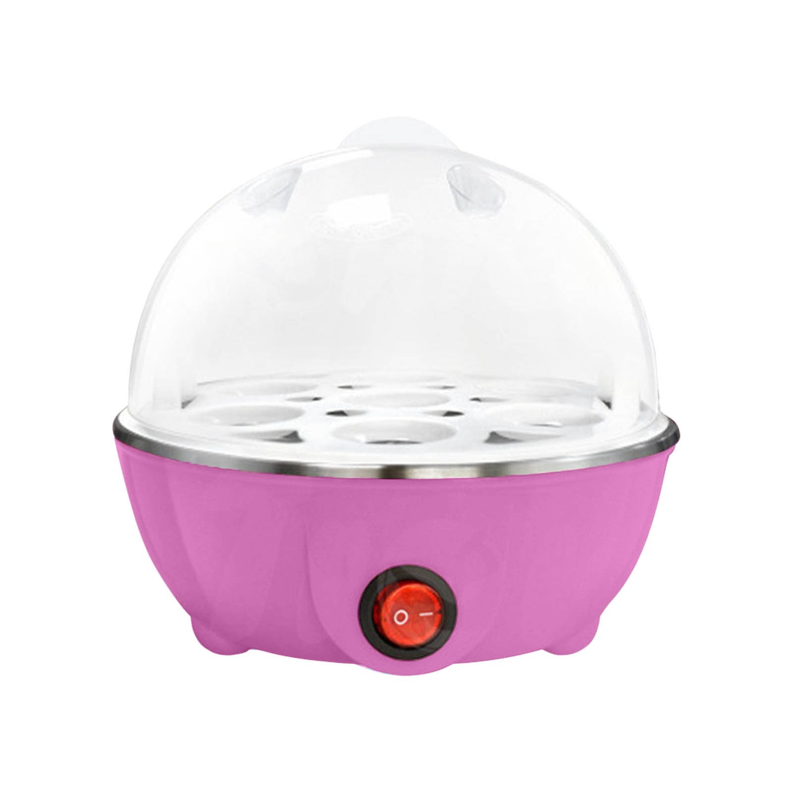 Arestory Rapid Egg Cooker: 6 Egg Capacity Electric Egg Cooker for Hard Boiled Eggs, Poached Eggs, Scrambled Eggs, or Omelets with Auto Shut Off Feature - Pink