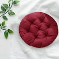thumbnail image 1 of Arestory Round Chair Pad Seat Cushion Solid Color Soft Chair Pads Comfy Velvet Cushion Pillow for Kitchen Dining Office Chair Kids Reading (Red,Diameter 20"), 1 of 8