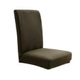 thumbnail image 1 of Arestory Velvet Stretch Chair Covers for Dining Room Set of 1, Soft Fit Removable Washable Kitchen Chair Slipcover Protector (Army Green), 1 of 8