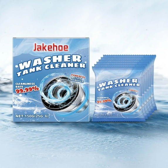 Arestory Washing Machine Cleaner Descaler 6 Pack - Deep Cleaning Tablets For HE Front Loader & Top Load Washer, Septic Safe Eco-Friendly Deodorizer, Clean Inside Drum and Laundry Tub Seal