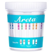 Areta 14 Panel Instant Urine Drug Test 90mL Cup, 1 Ct with Temperature Strip and Gloves #ACDOA-1144