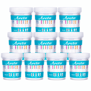 Areta 14 Panel Instant Urine Drug Test 90mL Cup, 10 Ct with Temperature Strip and Gloves #ACDOA-1144
