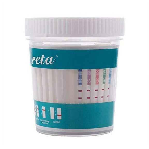 Areta 5 Panel Urine Drug Test Kit for COC, THC, AMP, BZO, OPI 2000, 10 Pack