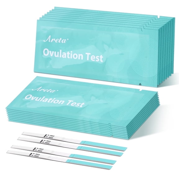 Areta Ovulation Test Strips Kit: At-Home Ovulation Test Strips, 60 Count