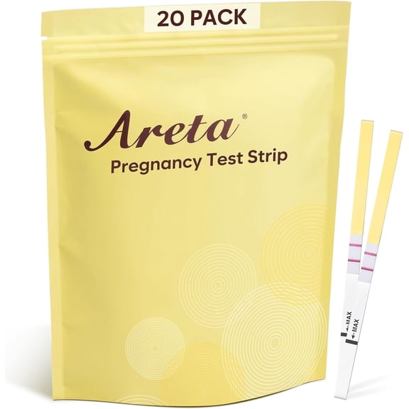 Areta Pregnancy Test Strips: 20 Pack hCG Tests