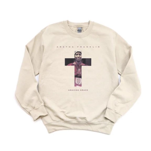 Aretha Franklin Amazing Grace Vintage Retro Gospel Soul Music Live Album SweatShirt Unisex, up to 5XL