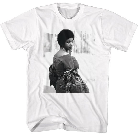 Aretha Franklin BW White T-Shirt