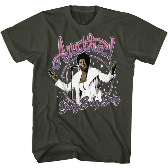 Aretha Franklin Baby Baby Baby Smoke Adult T-Shirt 2Xl