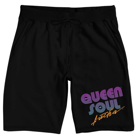 Aretha Franklin Men's Black Lounge Shorts-L
