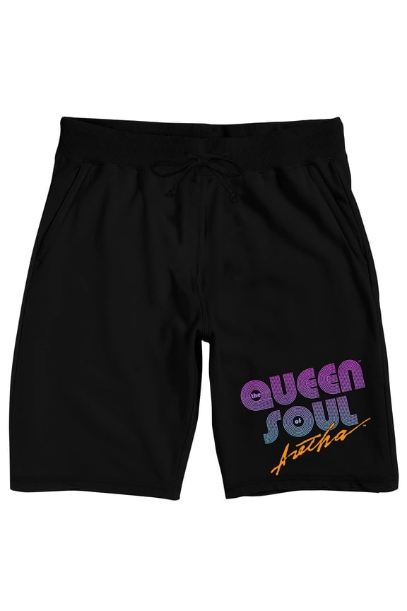 Aretha Franklin Men's Black Lounge Shorts-S