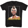 thumbnail image 1 of Aretha Franklin Metallic Signature Black Adult T-Shirt 2Xlt, 1 of 2