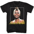 thumbnail image 1 of Aretha Franklin Metallic Signature Black Adult T-Shirt 3Xlt, 1 of 2