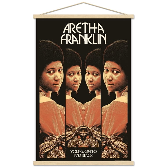 Aretha Franklin - Reflect Wall Poster with Magnetic Frame, 22.375" x 34"