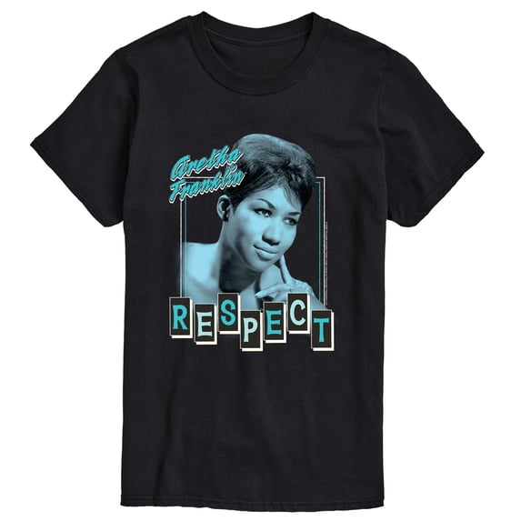 Aretha Franklin - Respect Portrait - Men's Short Sleeve Graphic T-Shirt