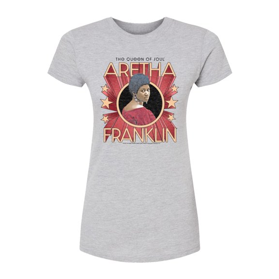 Aretha Franklin - The Queen of Soul - Juniors Fitted Short Sleeve Graphic T-Shirt