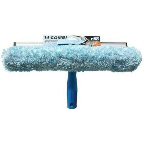 Unger Squeegee-Scrubber Combo Pro - 14 In. Wide Window Squeegee & Scrubber