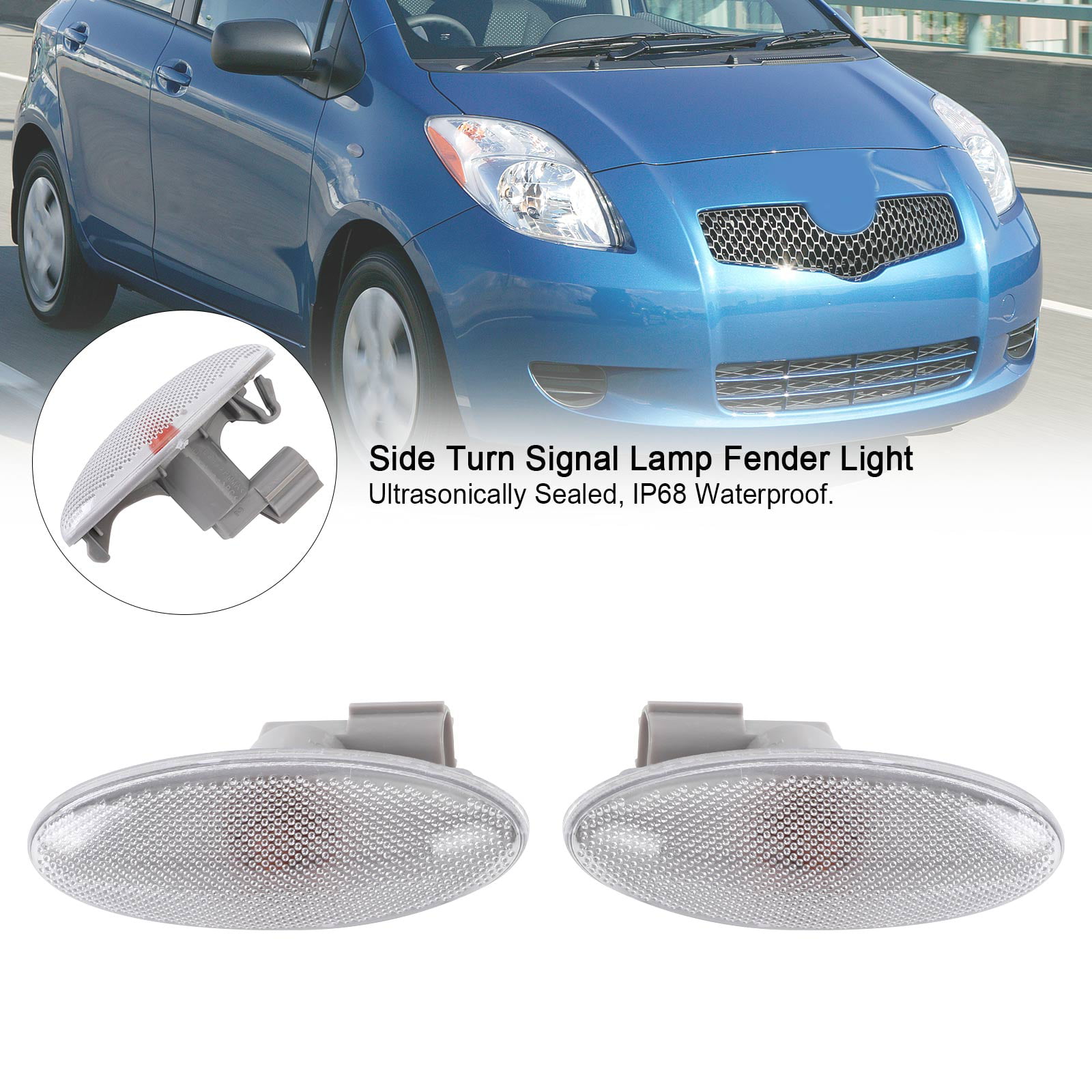 Areyourshop Side Turn Signal Lamp Fender Light for Toyota Corolla