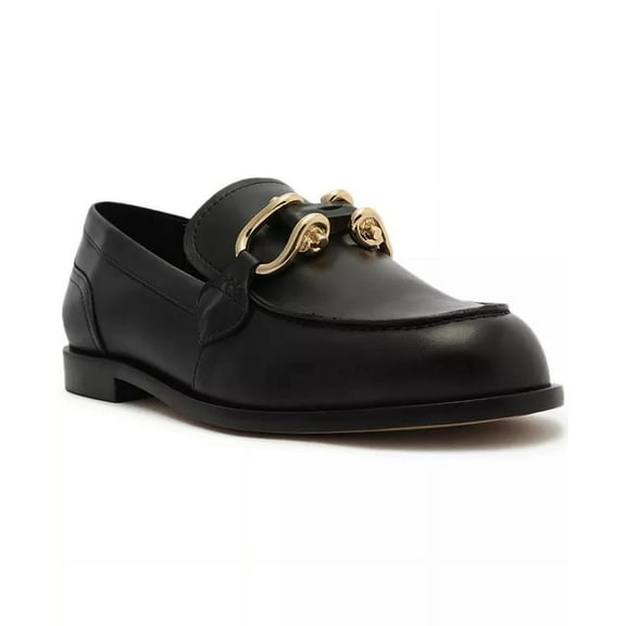 Arezzo BLACK Women's Caroline Round Toe Loafers, US 9.5M