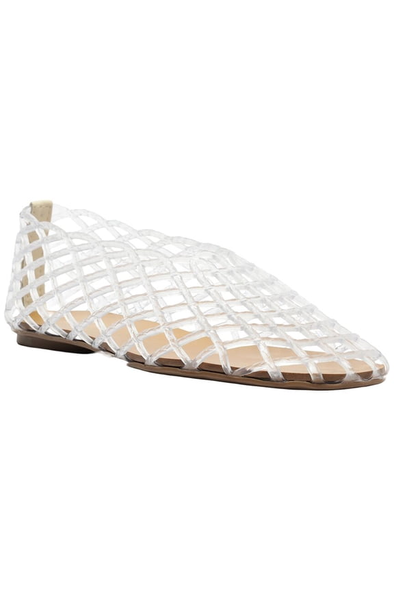 Jada Ballet Flat, 37, Clear