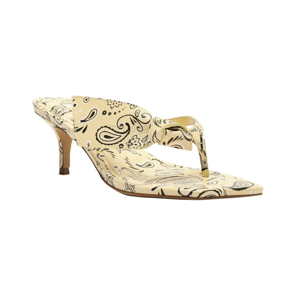 Arezzo Lidia Leather Sandal, 7, Multicolor