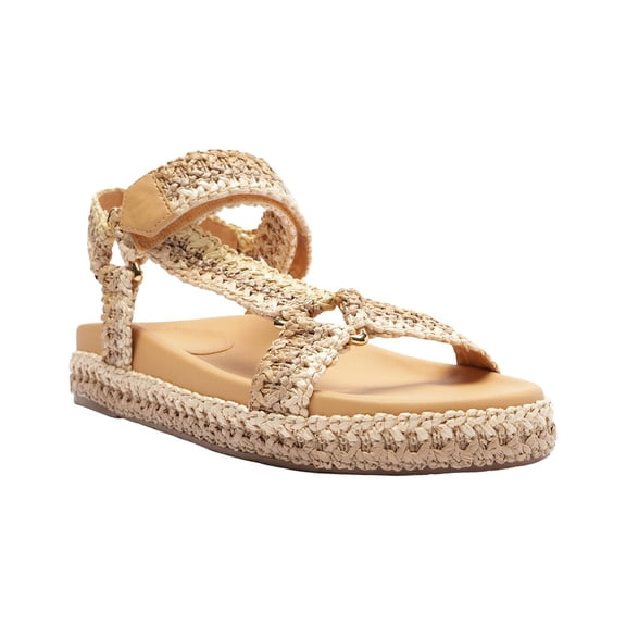 Arezzo Mya Raffia Sandal, 5.5, Multicolor