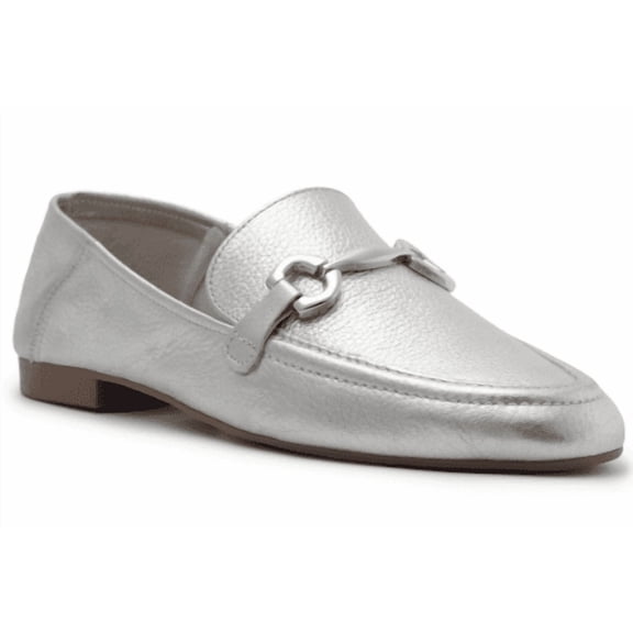 Arezzo Women's Silver Emma Loafer, 8.5 B