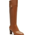 thumbnail image 1 of Arezzo Women's Vivian Mid Block Heel Boots - Caramel, 10 B, 1 of 1