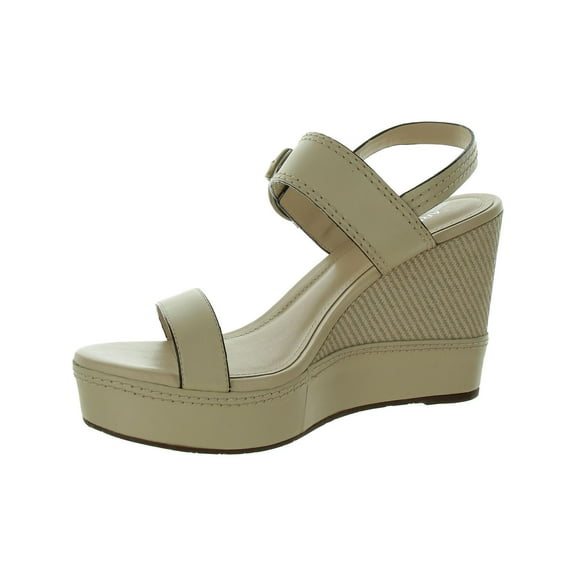 Arezzo Womens Buckle Wedge Sandals