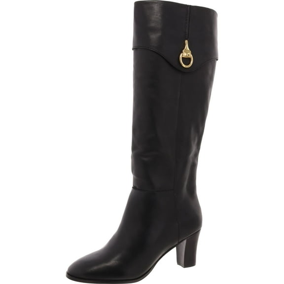 Arezzo Womens Leather Embellished Over-The-Knee Boots