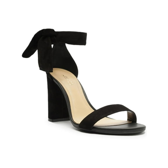 Arezzo Womens Suede Ankle Tie Heels