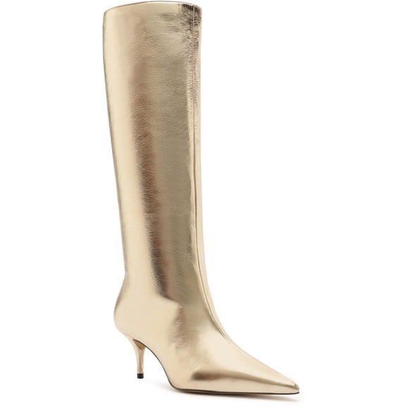 Arezzo Womens Zipper Knee-High Boots