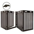 thumbnail image 1 of Arf Pets 31.5"H Free Standing Wood Dog Gate, Walk Through Door, 1 of 9