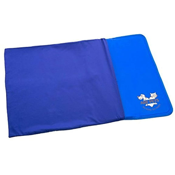 Arf Pets Cooling Mat Cover, 35x55" Cotton & Polyester, Machine Washable, Rectangular, Blue