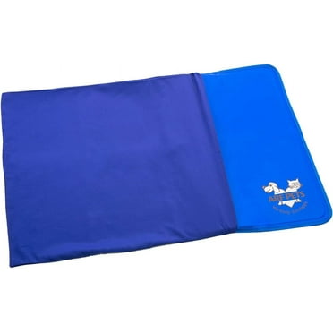 Arf Pets 35" x 55" Cotton Throw Blanket for Dogs, Blue