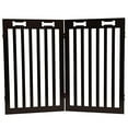 thumbnail image 1 of Arf Pets Freestanding Dog Gate, 2 Panel Extension, 360° Configurable, 40" Wide - Brown, 1 of 6