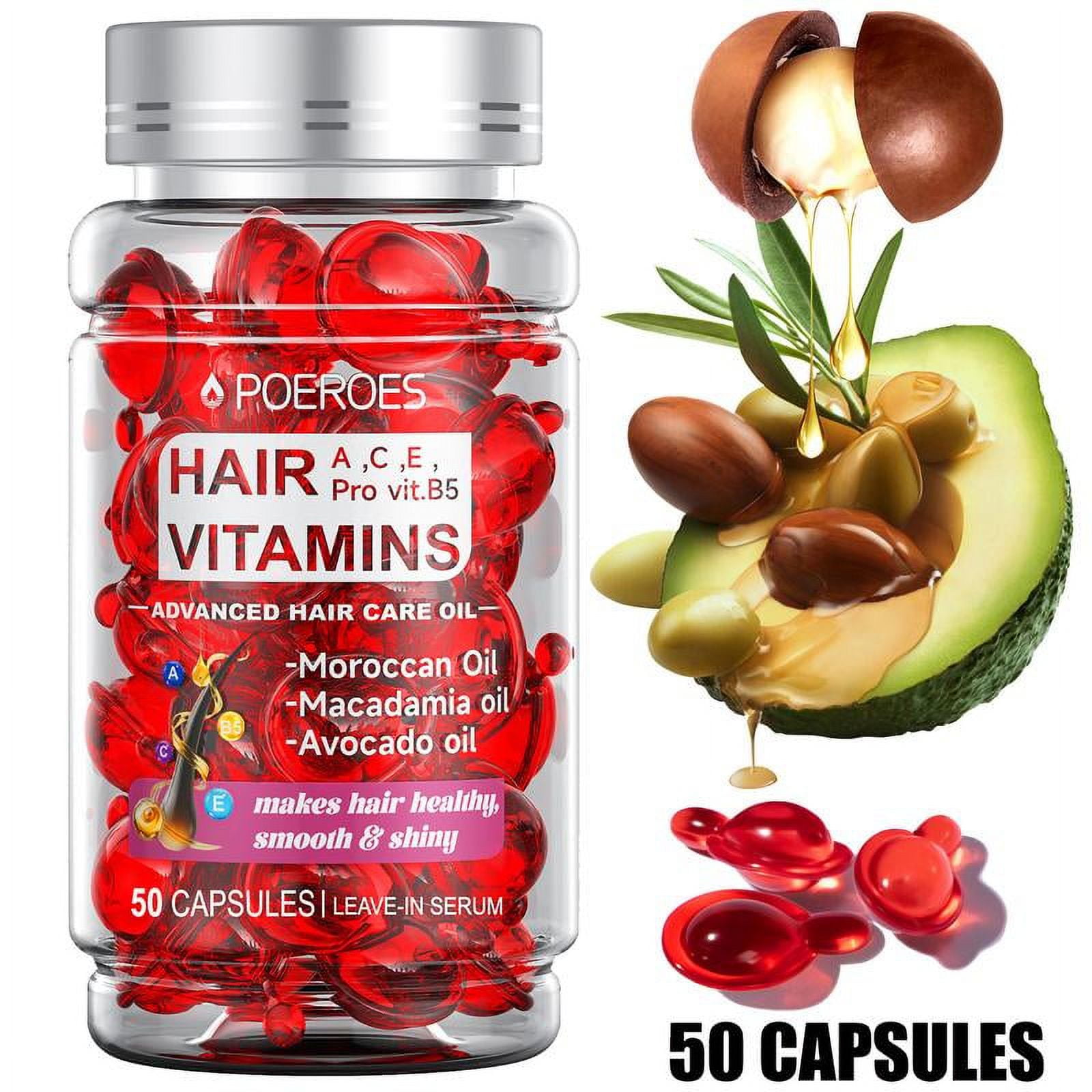 Argan Avocado & Moroccan Oil Hair Vitamins A C E Pro B5 Hair Serum