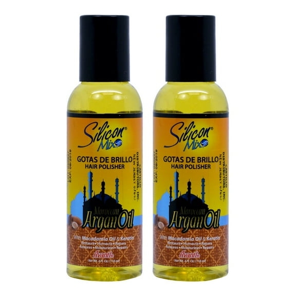 Argan Gotas De Brillo Hair Polisher Oil 4oz "Pack of 2"