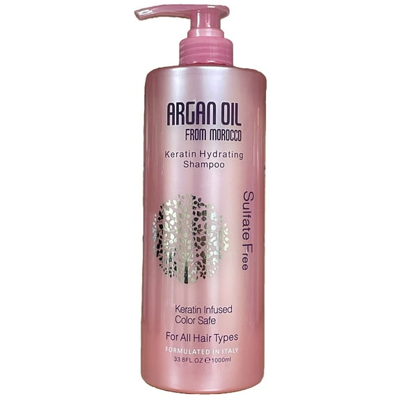 Argan Oil Keratin Hydrating Repair Shampoo -1000ml / 33.8 fl. oz. Sulfate Free From Morocco