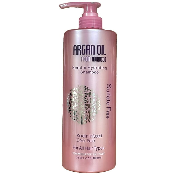 Argan Oil Keratin Hydrating Repair Shampoo -1000ml / 33.8 fl. oz. Sulfate Free From Morocco