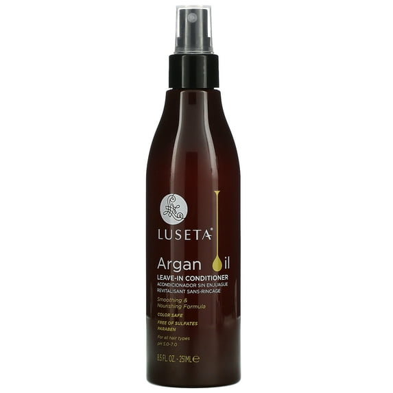 Argan Oil Leave-In Conditioner, For All Hair Types, 8.5 fl oz (251 ml), Luseta Beauty