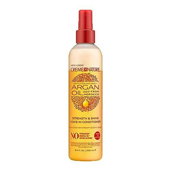 Argan Oil Leave In Conditioner by Creme of Nature, Detangling and Conditioning Formula for Normal Hair 8.45 Fl Oz