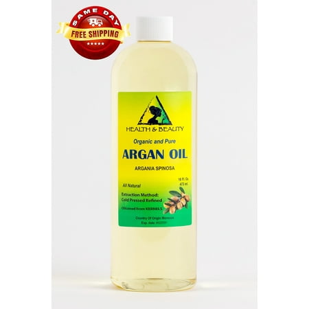 Argan Oil Refined Organic Moroccan Cold Pressed Premium Hair Oil 100% Pure 32 oz