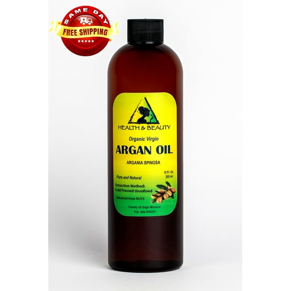 Argan Oil Unrefined Organic Extra Virgin Moroccan Cold Pressed Hair Oil Raw Pure 36 oz