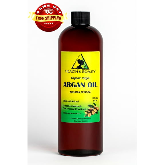 Argan Oil Unrefined Organic Extra Virgin Moroccan Cold Pressed Hair Oil Raw Pure 48 oz