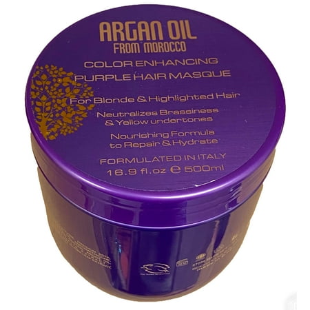 Argan Oil from Morocco Color Enhancing Purple Hair Masque, 16.9 fl.oz. (500 ml)
