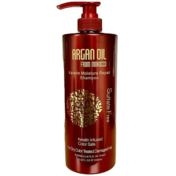 Argan Oil from Morocco Keratin Moisture Repair Shampoo, 33.8 fl.oz. (1000 ml)