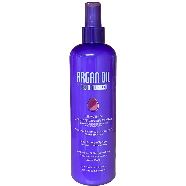 Argan Oil Leave-In Conditioner Spray, Detangler, 13 fl oz