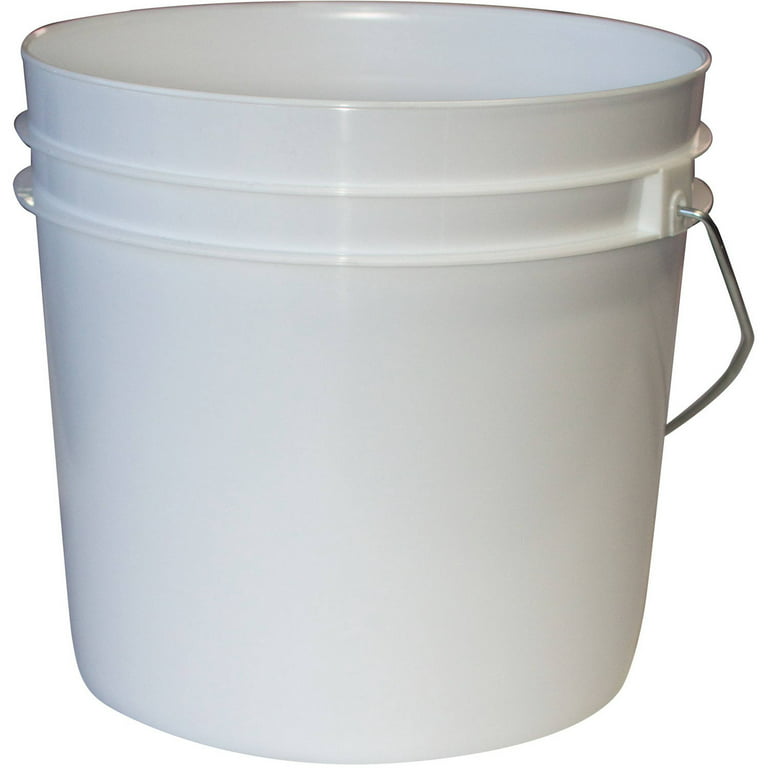 Argee 1 Gallon White Bucket, 10-Pack