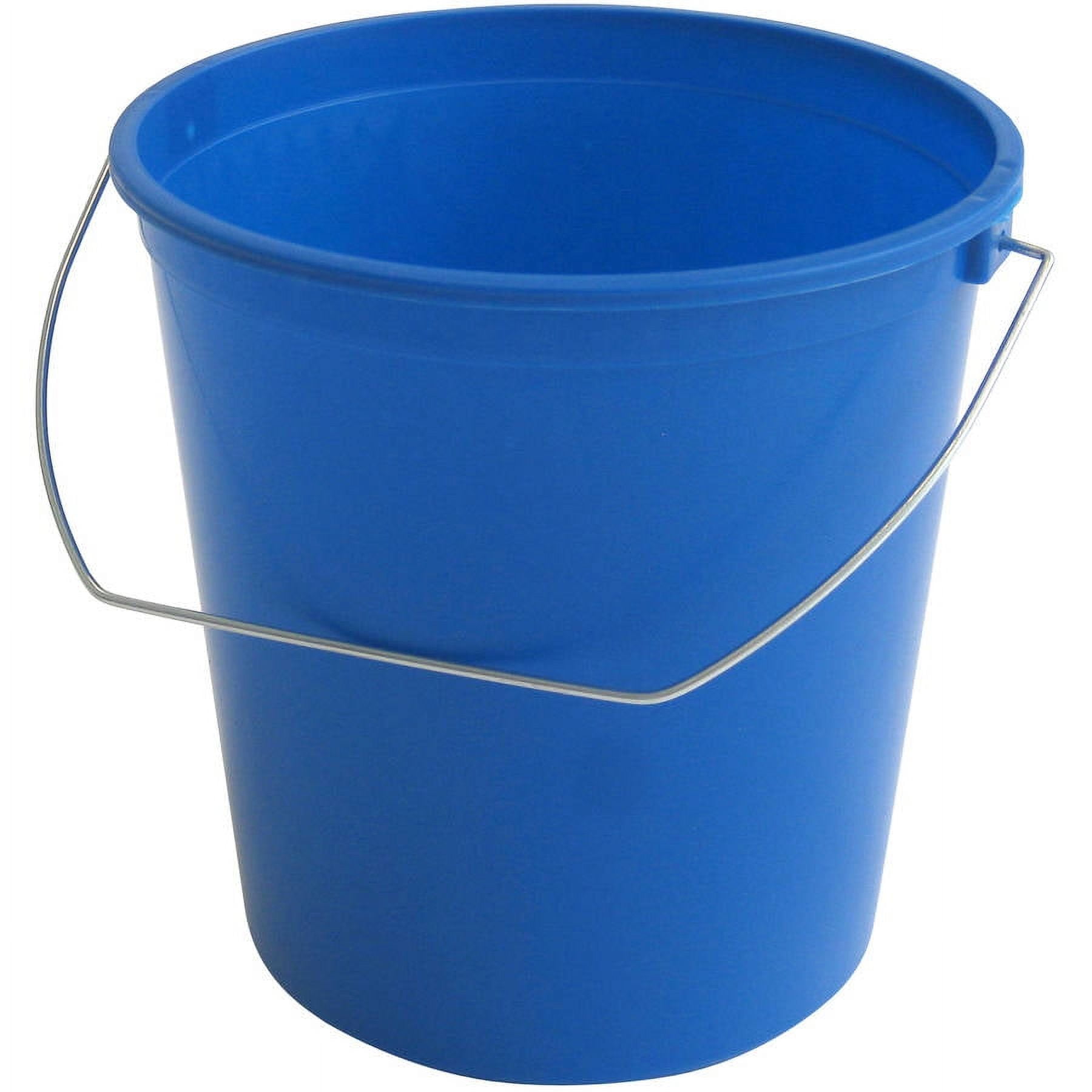 Caribbean Blue Plastic Buckets with Handles 11cm h x 17cm dia - 12 PC :  Amscan International