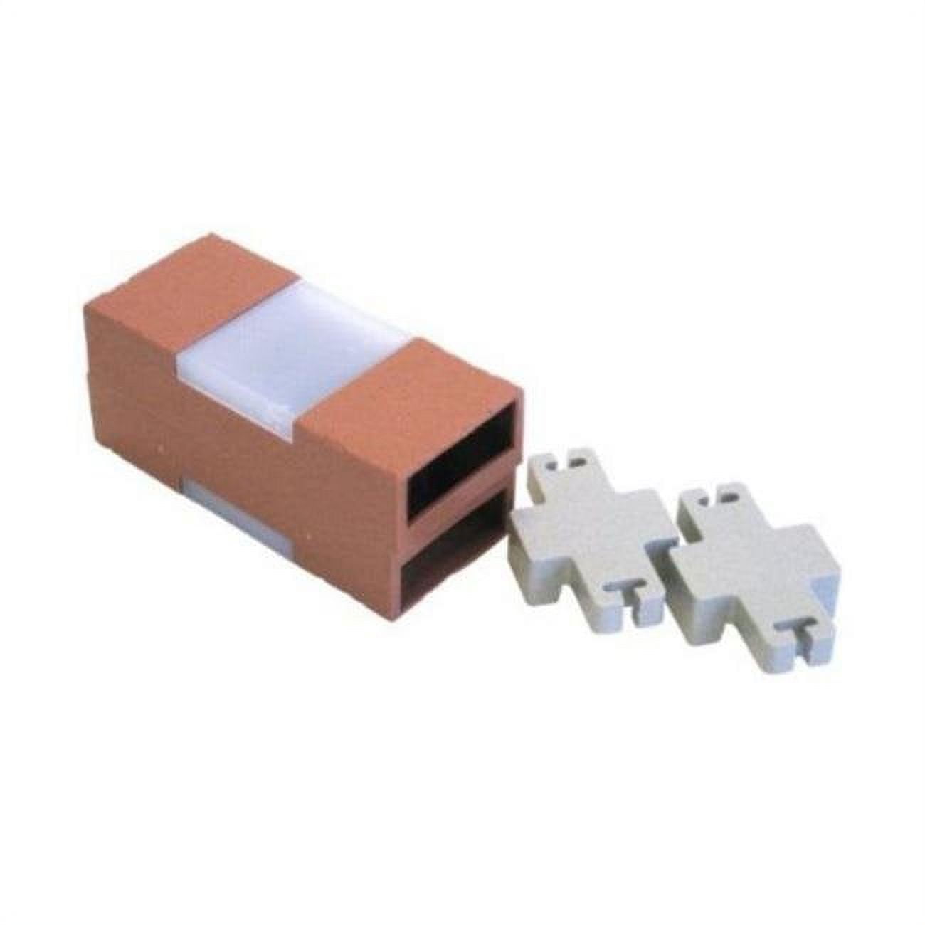 Terra Cotta Plastic Brick Edging with Solar Lights, 40 Ft